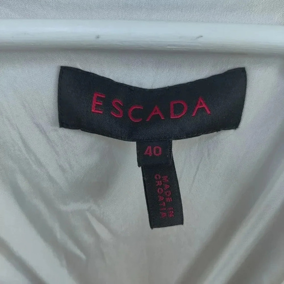 ESCADA vintage ivory fit and flare 70's vibe blazer jacket - Picture 3 of 16